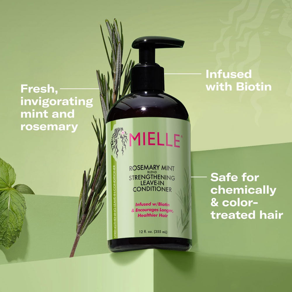 Mielle Rosemary Mint Strengthening Leave-In Conditioner 355ml