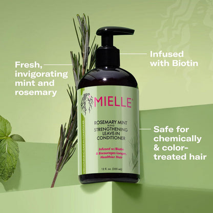 Mielle Rosemary Mint Strengthening Leave-In Conditioner 355ml